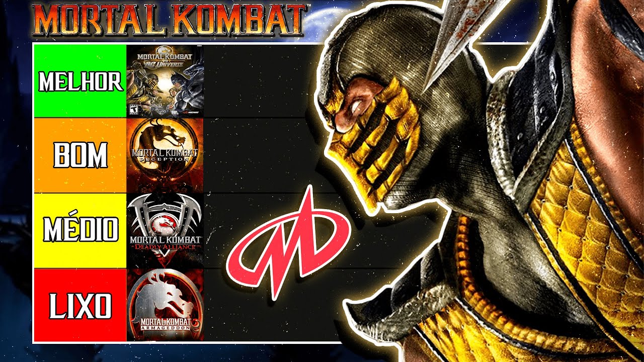 Qual é o MELHOR Mortal Kombat da era 3D? (Tier List MK)