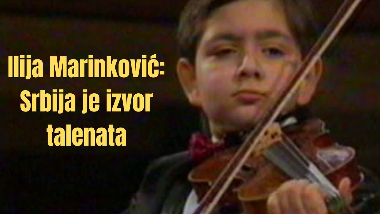 Violinista ILIJA MARINKOVIĆ: Nisam hteo da sviram zato što... (intervju kao mlad)