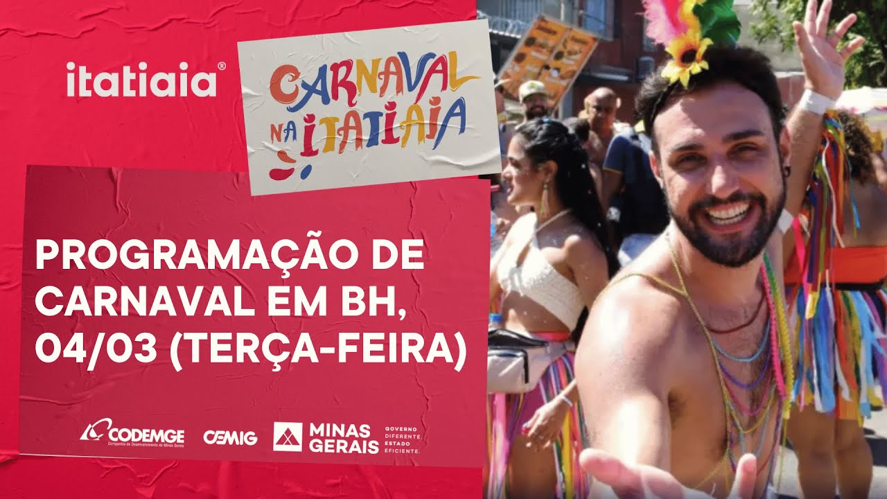 BLOCOS DE CARNAVAL EM BH: CONFIRA PROGRAMA&Ccedil;&Atilde;O DE TER&Ccedil;A-FEIRA