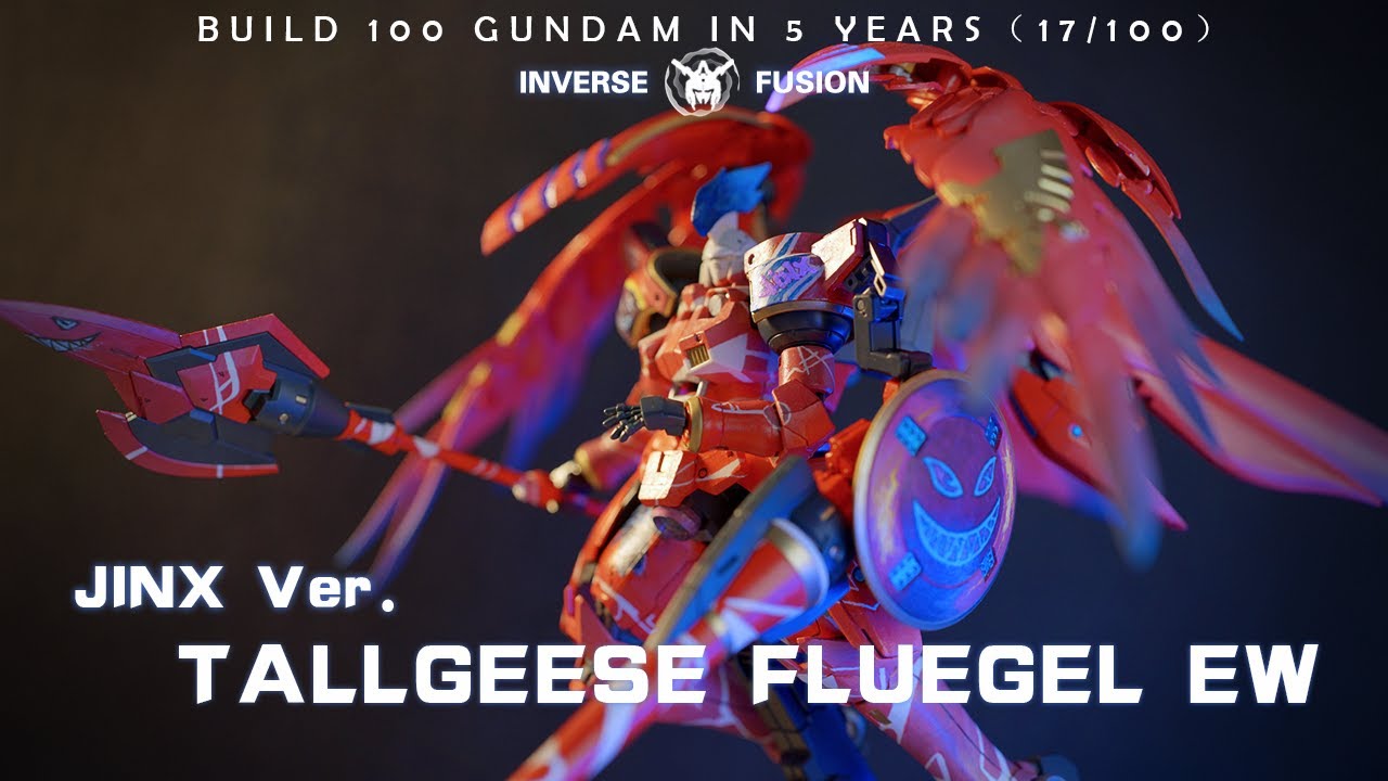 If Jinx Became a Gundam Pilot 丨Tallgeese F  Full Build 丨 Build 100 GUNDAM in 5 years（17/100）