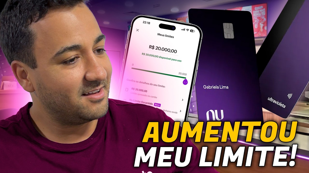 NUBANK AUMENTOU MEU LIMITE DE 2 MIL PARA 25 MIL E APROVOU O ULTRAVIOLETAA SEM ANUIDADE.