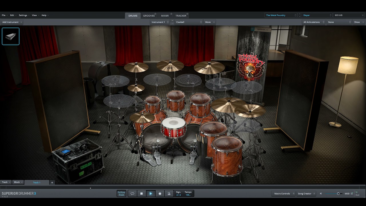 Slayer - Postmortem only drums midi backing track