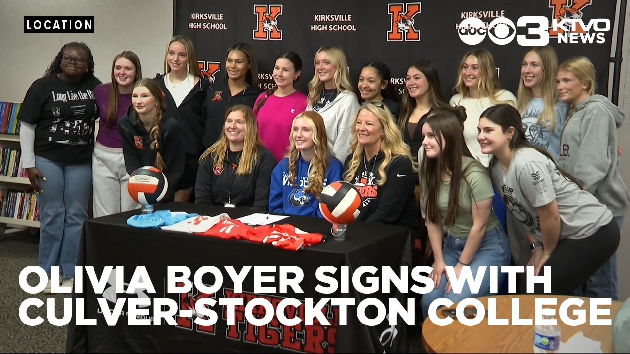 Kirksville's Olivia Boyer signs with Culver-Stockton College's Volleyball Team