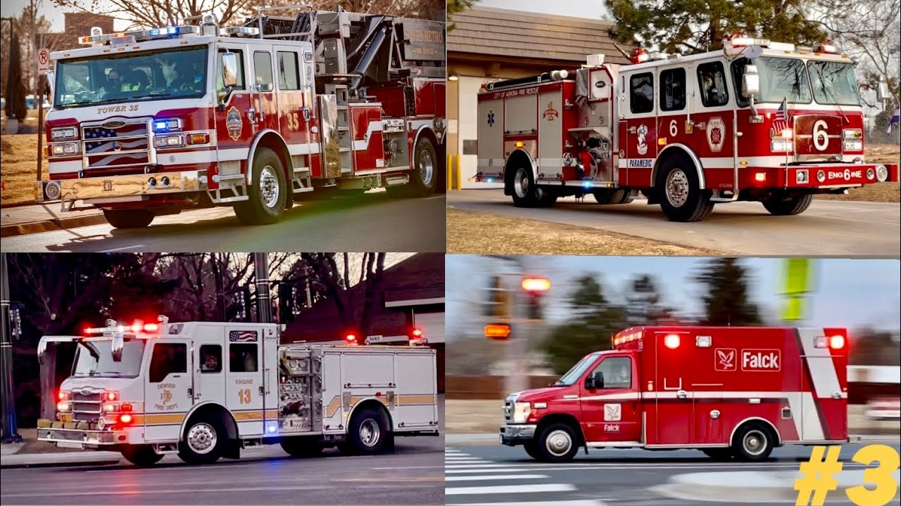 Colorado Fire Trucks & EMS Responding Compilation #3