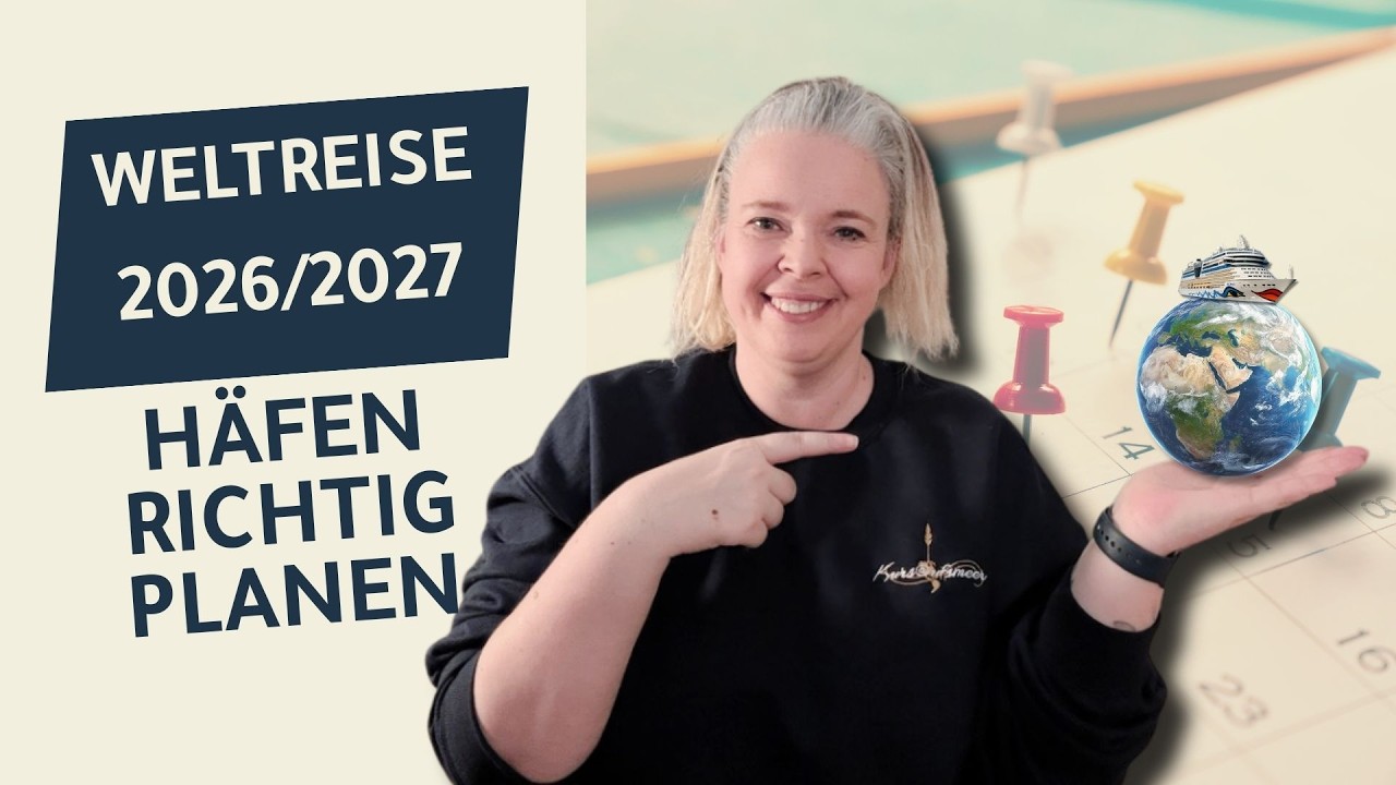 AIDA Weltreise 2026/2027: H&auml;fen & Ausfl&uuml;ge richtig planen
