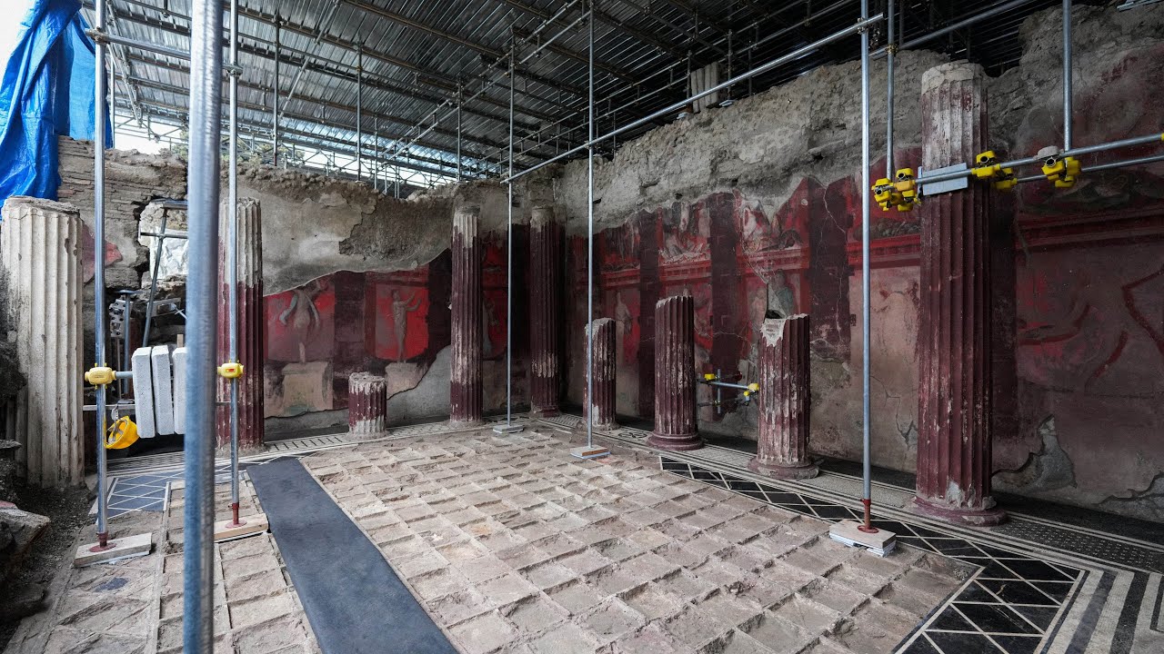 Pompeii's Most Sensational Find in 100 Years in Regio IX Reveals Dionysus Frescoes