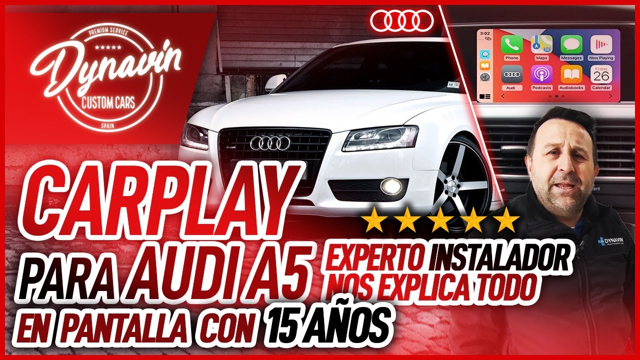 EXPERTO  EXPLICA COMO TENER CARPLAY EN TU ANTIGUO AUDI A5 #Pantalla #Apple #Carplay #androidauto
