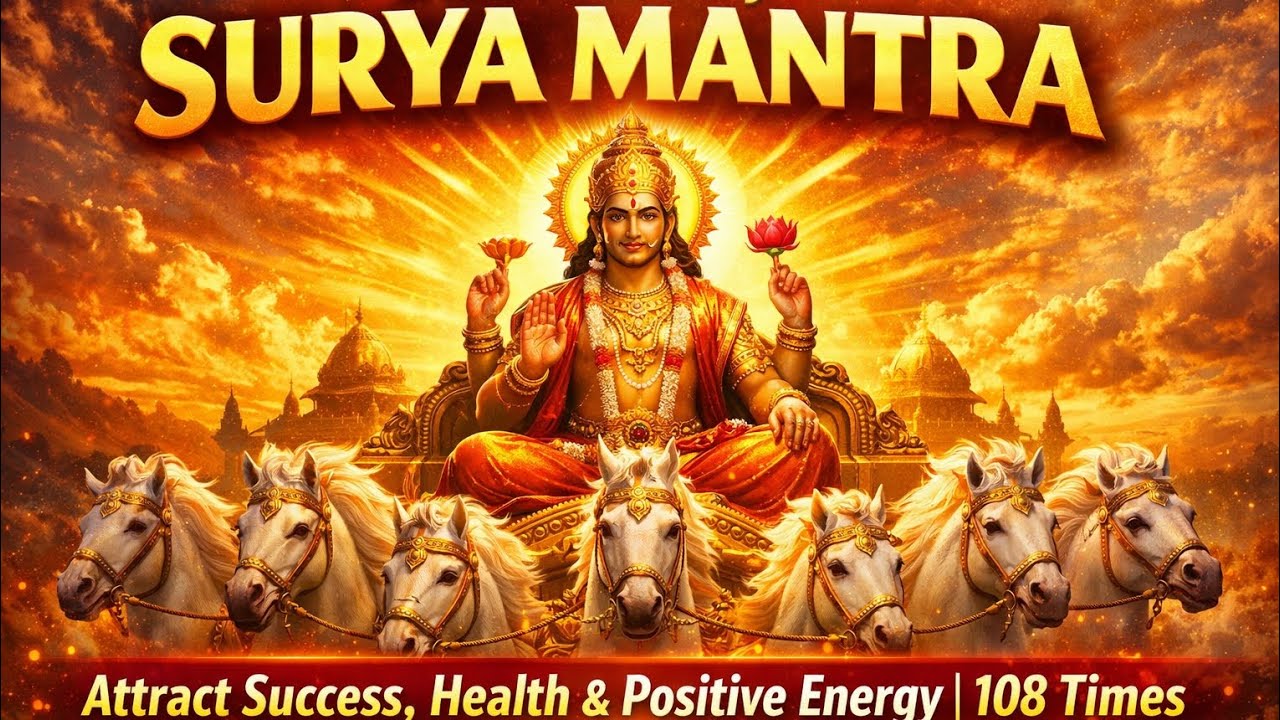 Powerful Surya Dev Mantra ☀️ Remove Negativity & Attract Success | 108 Chanting