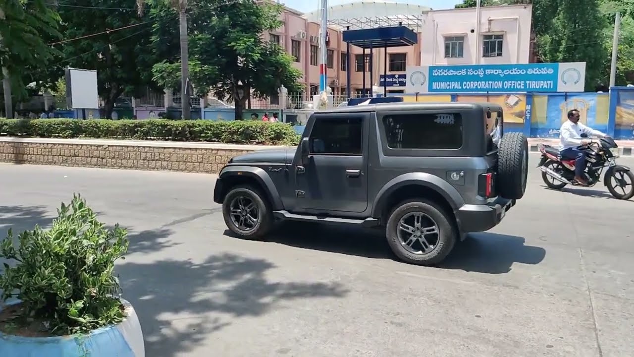 Mahindra Thar Road Presence | Grey Colour Car