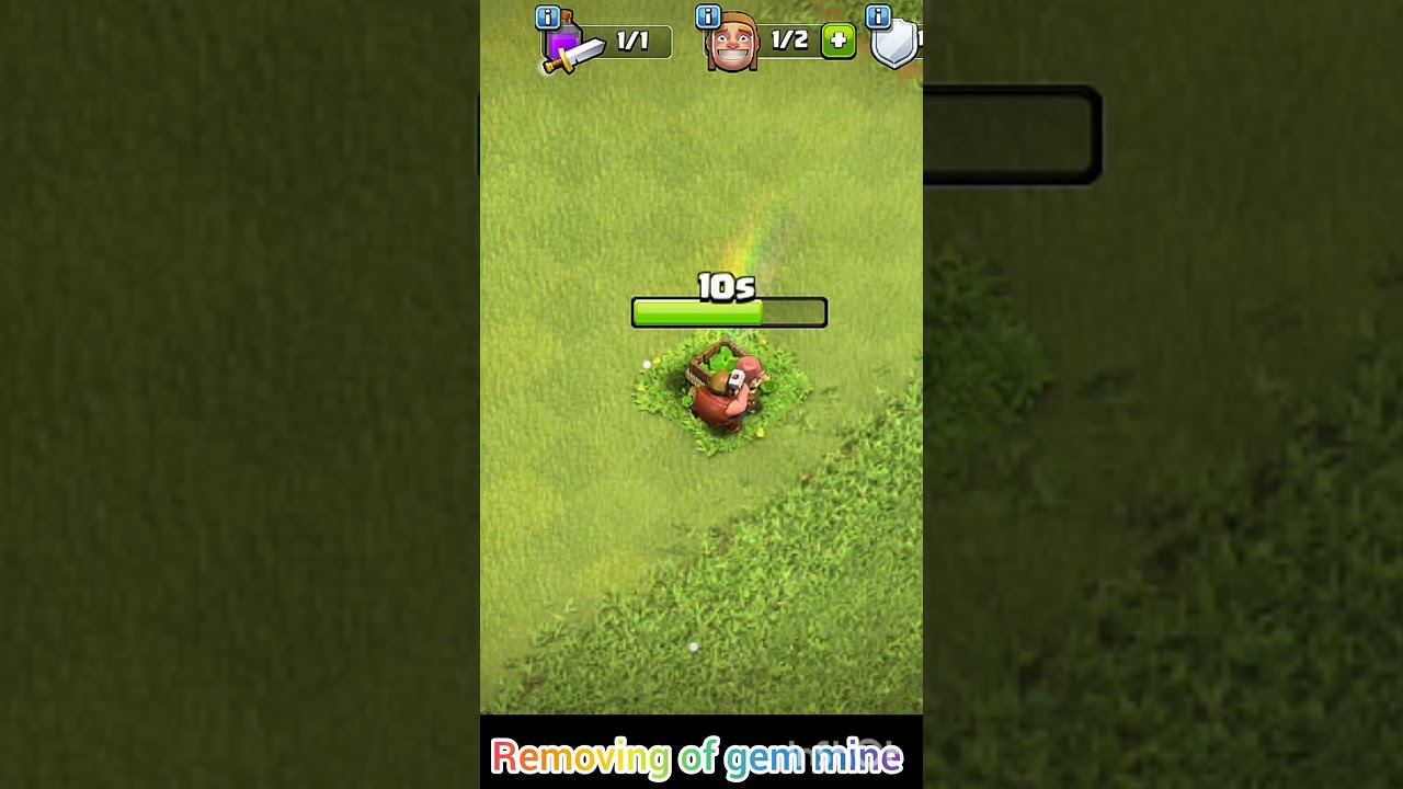 Removing of gem mine ||So satisfied||#clashofclans #gsgaming #freegems #gamingsensai#coc#gsgameplay