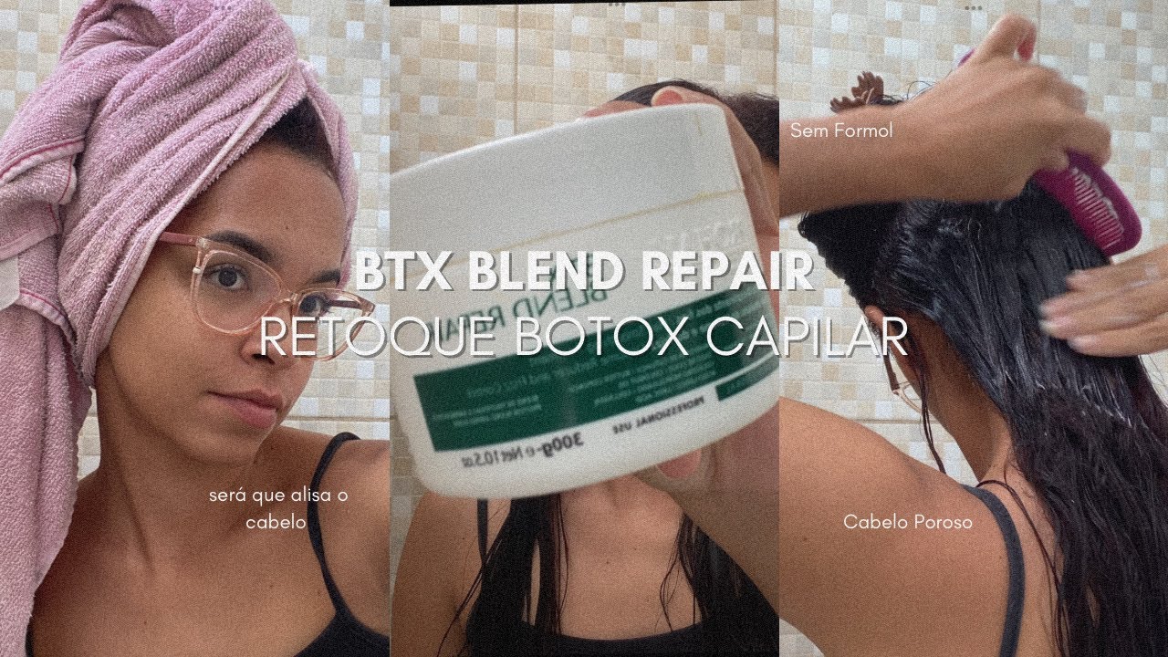 Passo a Passo Botox Capilar SEM FORMOL em Casa😱 | BBtox Blend Repair Phohall