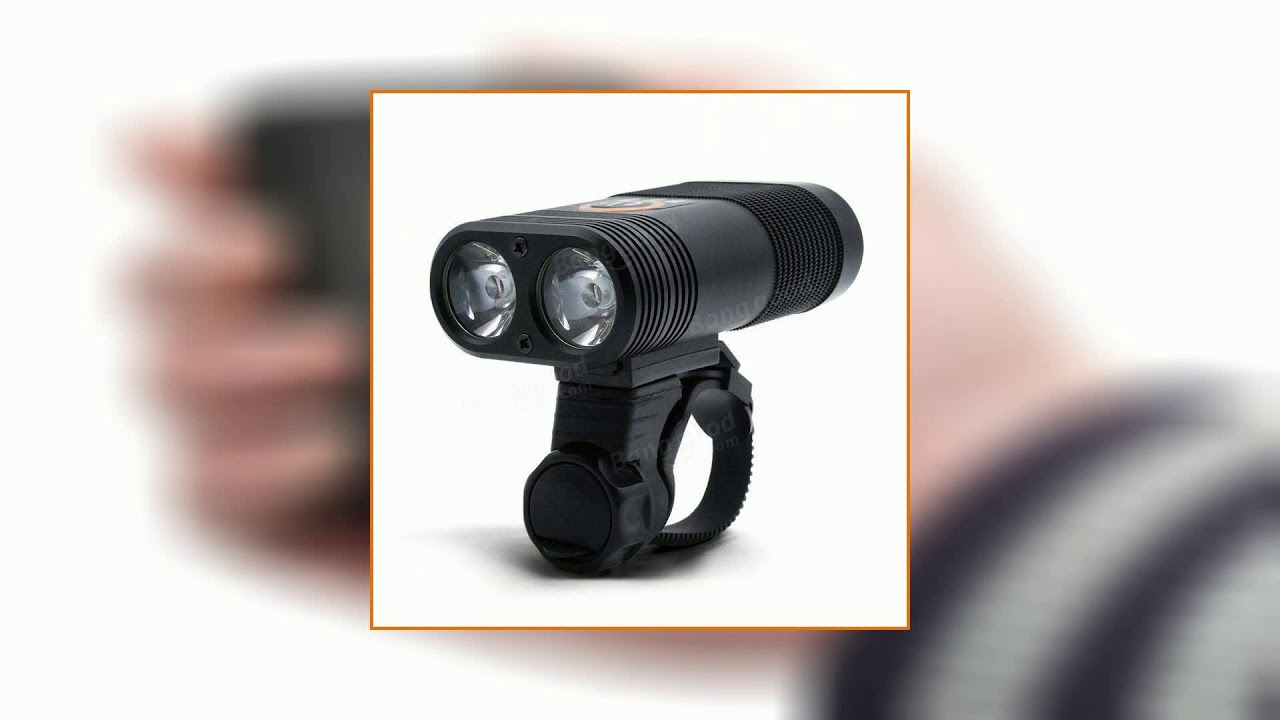 XANES DL09 1000LM 2 x XPE LED 5 Modes Smart Power Indicator 1800mAh Rechargable 150&deg; Wide Angle IP..