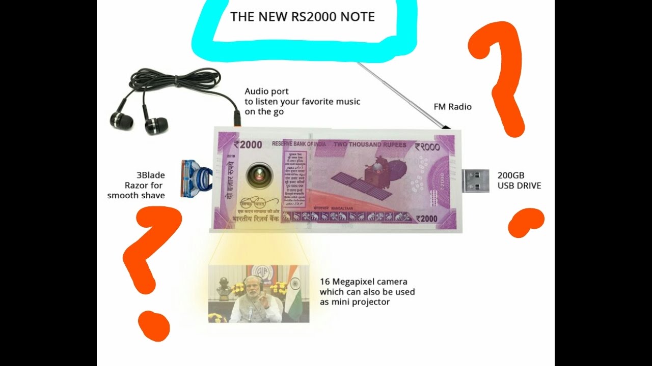 2000 rs indian currency note -hidden feature