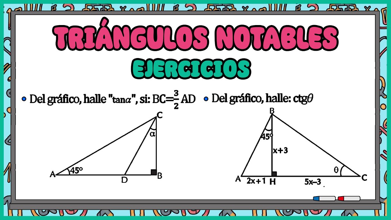 Ejercicios resueltos de Triángulos Notables