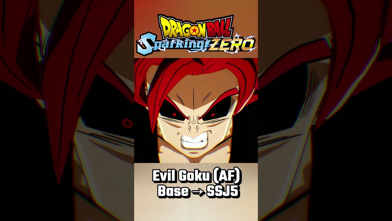 Evil Goku (AF) Transformations Base → SSJ5 |  Dragon Ball Sparking! ZERO Mods