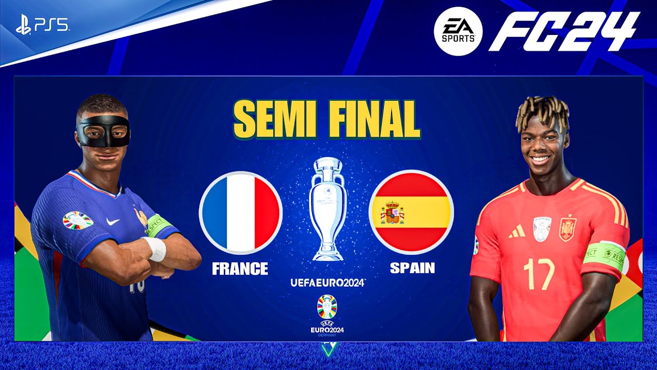 FC 24 - Spain Vs France - UEFA EURO 2024 SEMI Final Match | PS5™ [4K60]