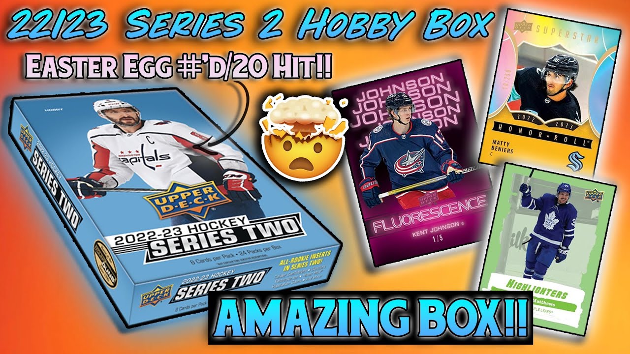 🏒 Opening A 22-23 UD Series 2 Hobby Box! Dope Easter Egg Hit + The Number 1 Pick!! Amazing Box!
