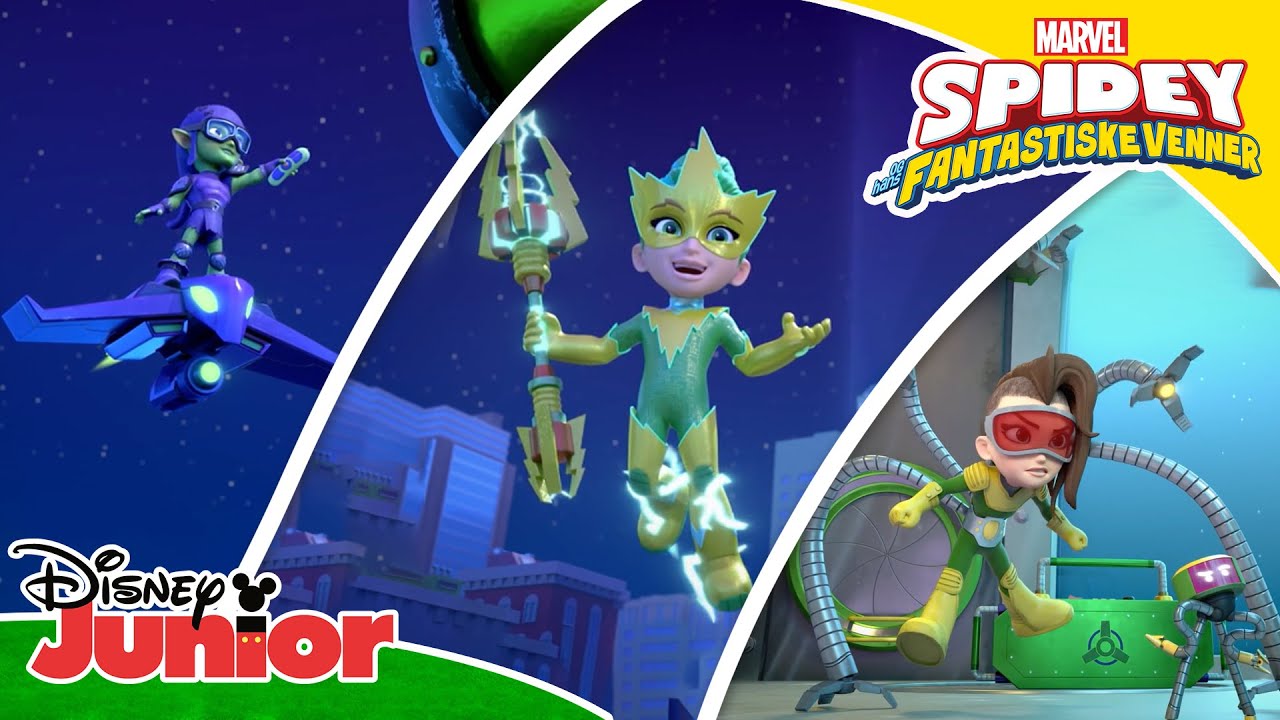 Skurkenes beste oppfinnelser | Spidey og hans fantastiske venner | Disney Junior Norge
