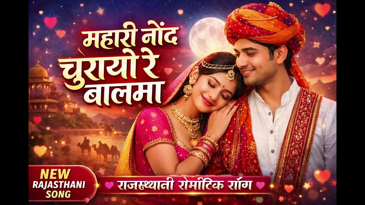 म्हारी नींद चुरायो रे बालमा | New Rajasthani Song 2026 | Latest Romantic Marwadi Song |