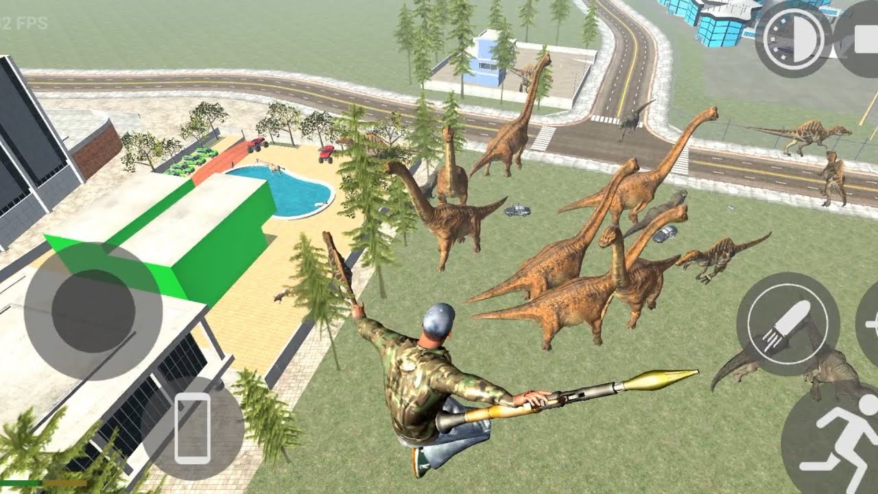 Frankly on attack ❌⛔❌#viralvideo #jurassicworld #dinosaur #city #fortuner #power #trending #franklin