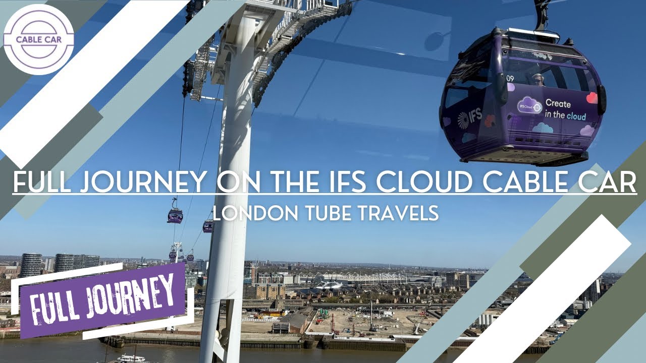 FULL JOURNEY on the IFS Cloud Cable Car - Greenwich Peninsula to Royal Docks - Transport For London