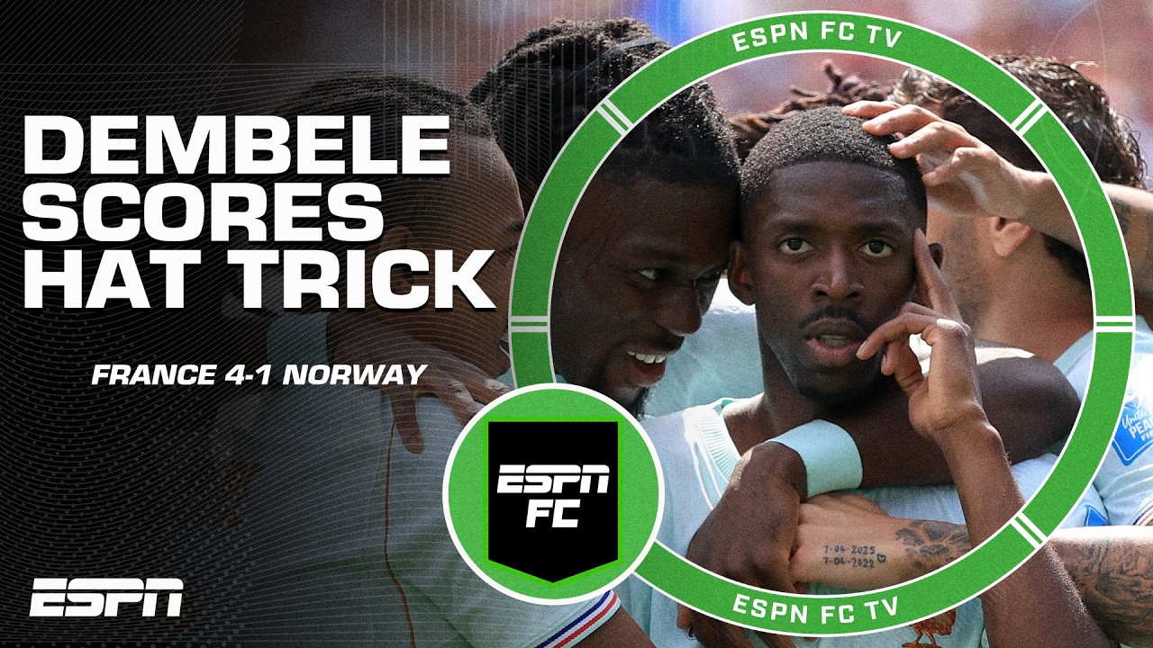 &rsquo;SENSATIONAL!&rsquo; Ousmane Dembele scores hat trick in 4-1 win over Norway at the World Cup | ESPN FC