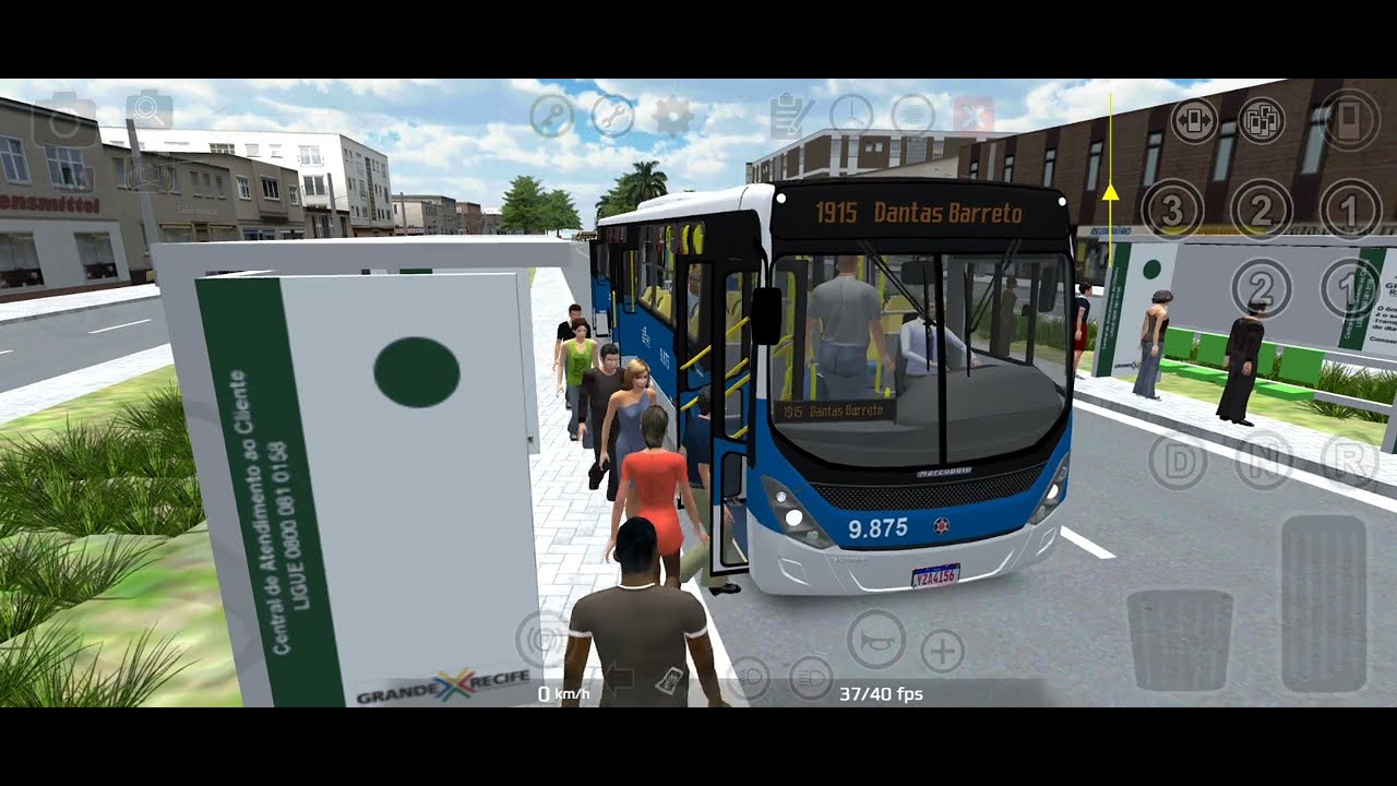 Proton Bus Mapa Grande Recife Linha 1915 Dantas Barreto via livre Torino s chassis Scania