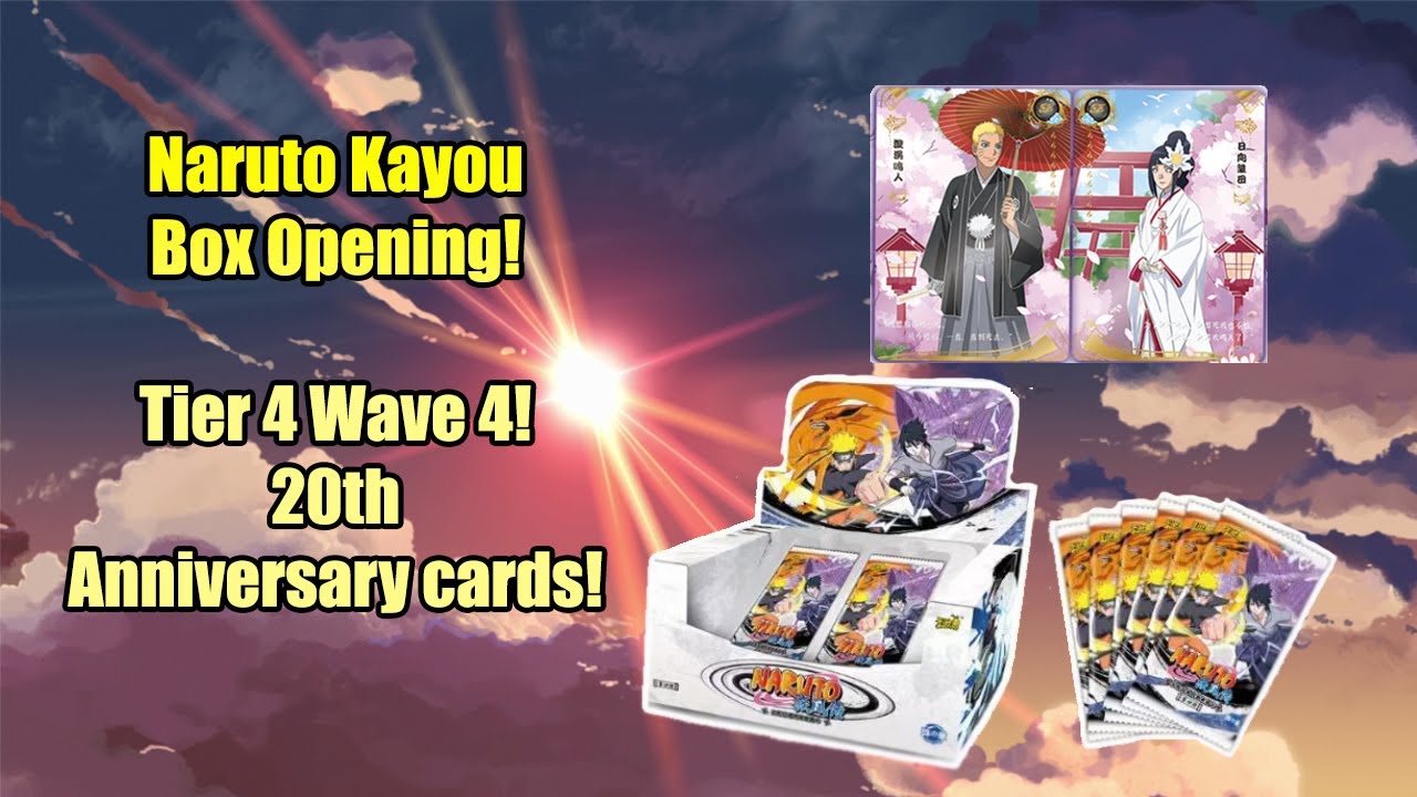 I opened a Naruto Kayou - Tier 4: Wave 4 20th Anniversary Booster Box!  Special PR card inside!