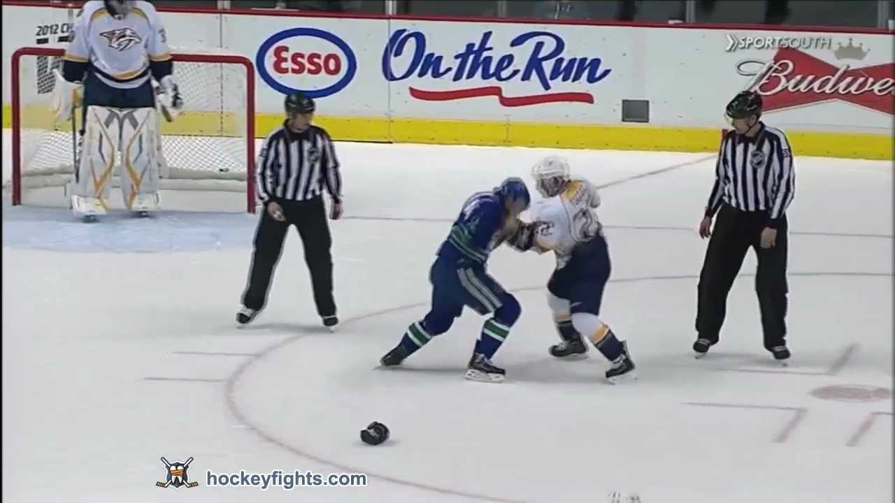 Jordin Tootoo vs Aaron Volpatti Oct 20, 2011