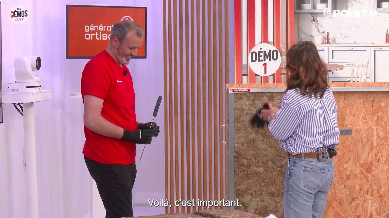Démonstration du panneau ROCKMUR NU 40mm de chez ROCKWOOL - Les Démos d'Estelle