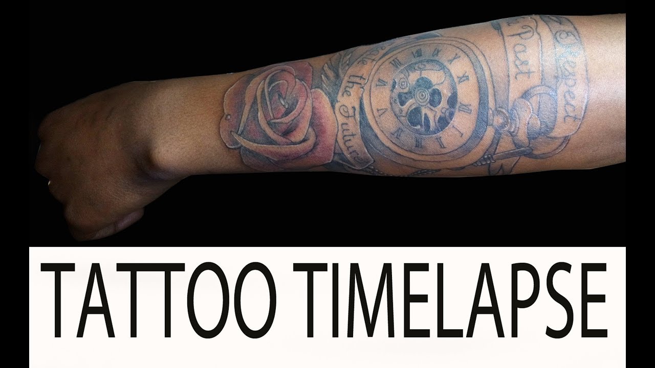 Color TATTOO on Dark Skin   | TATTOO TIMELAPSE |