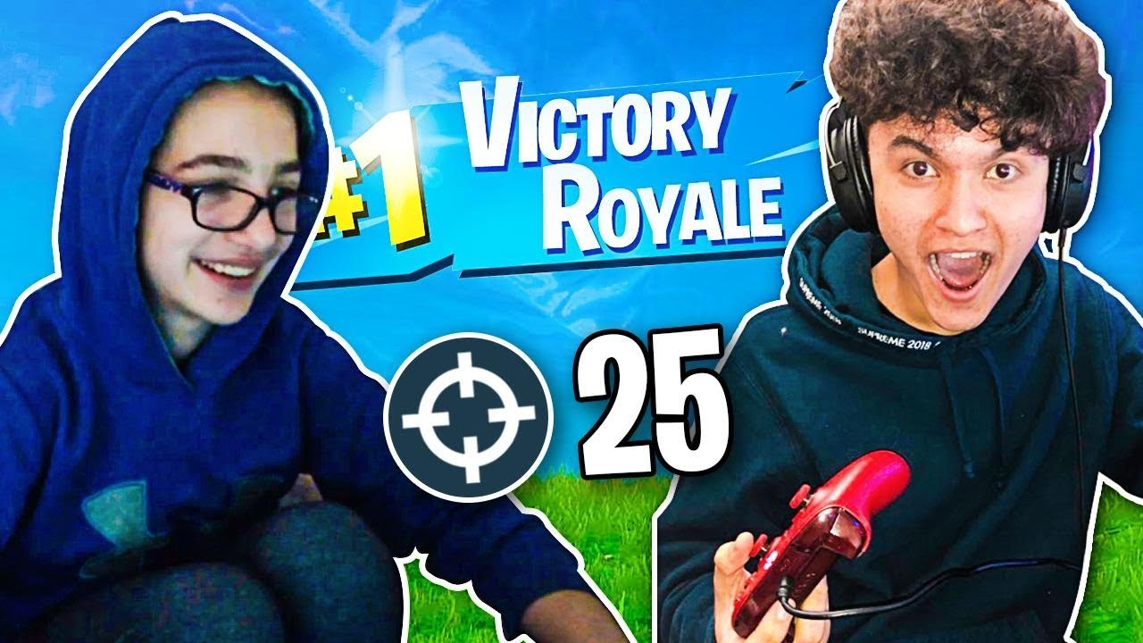 This Deaf Fortnite Pro EWOK Carried Me To A WIN!