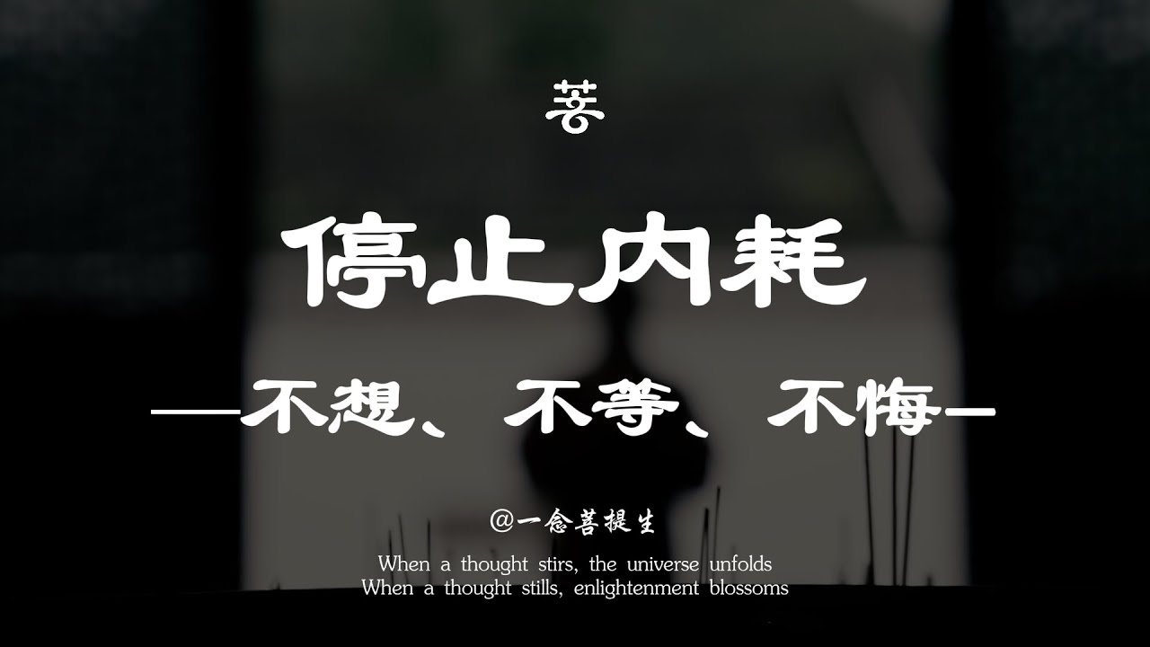 卸下心中的「重擔」停止內耗的人生哲學。【一念菩提生】#禅意生活 #佛學 #心灵感悟 #治癒 #人生感悟 #能量療愈 #修心
