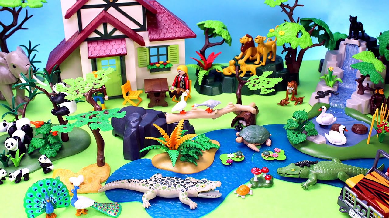 Safari Scenery Sets for Playmobil Animal Figurines