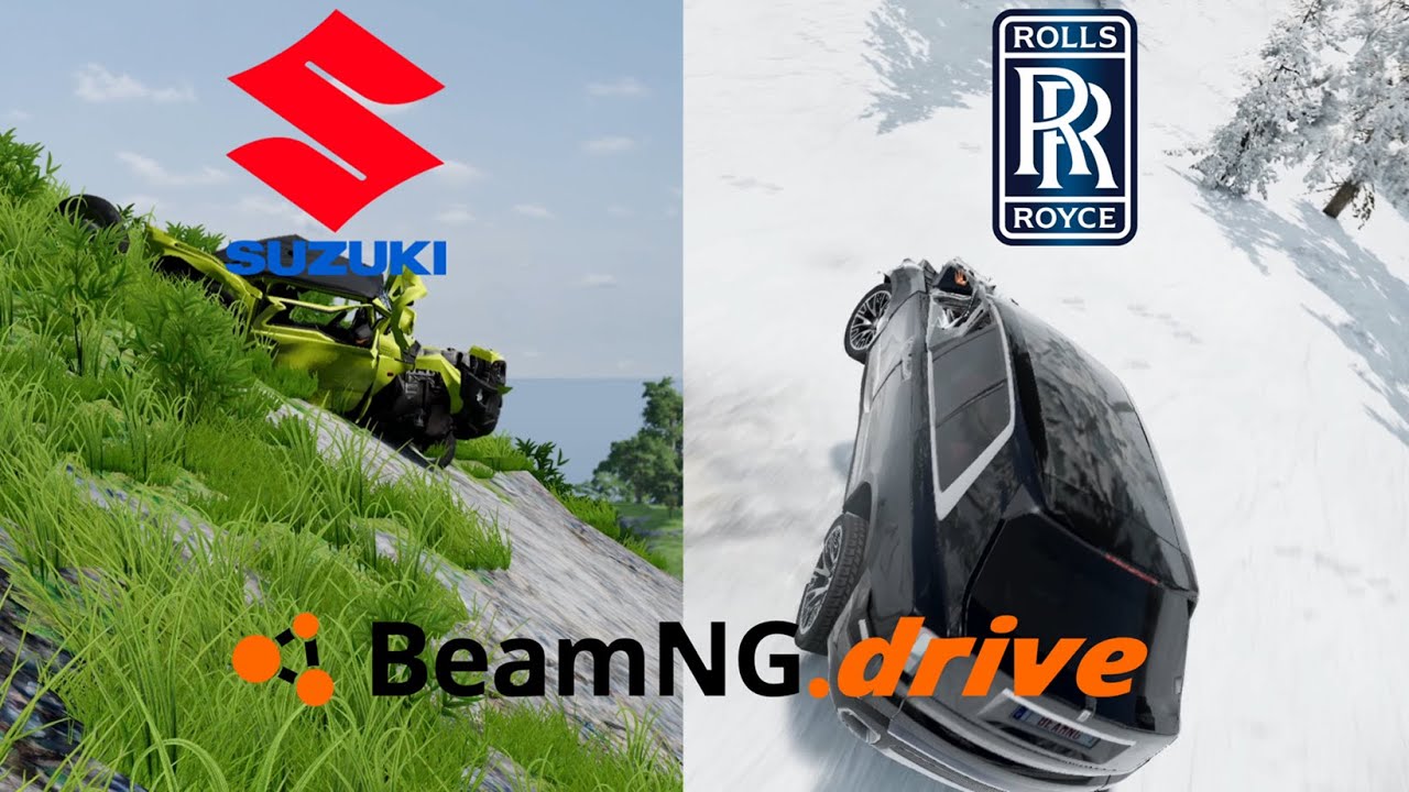 Indestructible Suzuki Jimny vs Rolls-Royce Cullinan – Which Survives BeamNG?