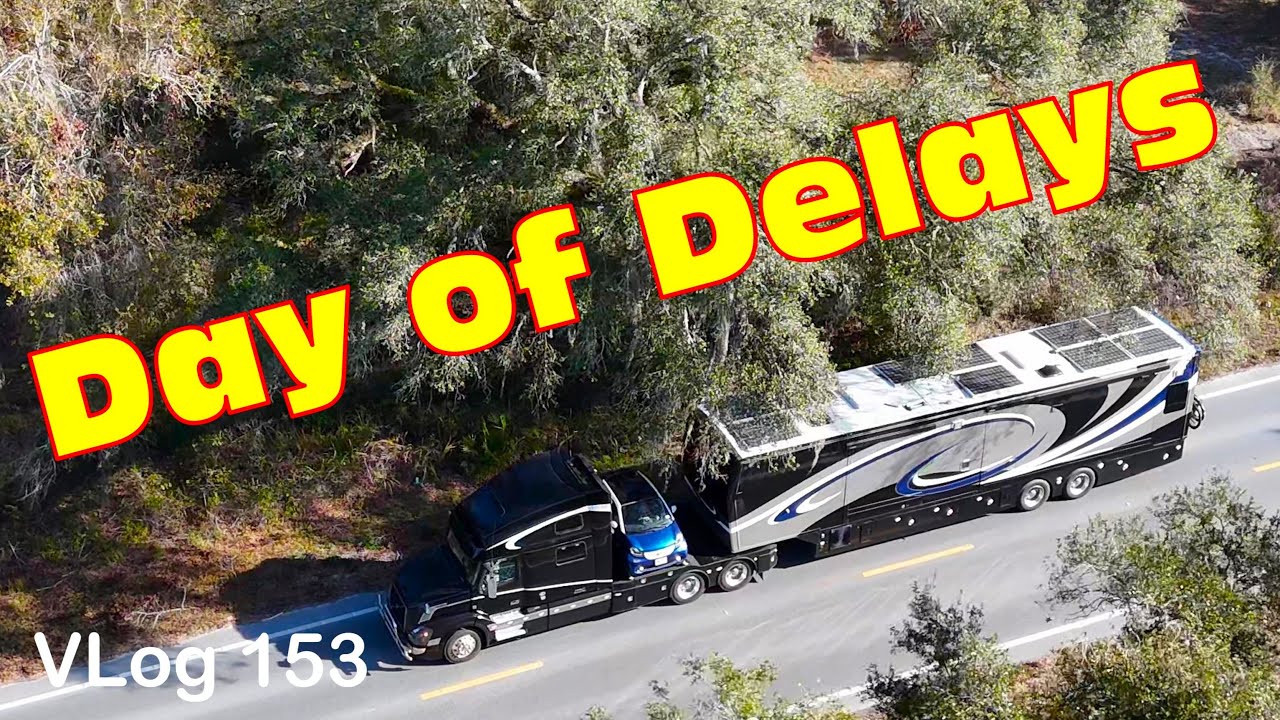 DETOURS, DELAYS, DEADLINES! HDT RV Travel Day. Fulltime RV Life. Florida