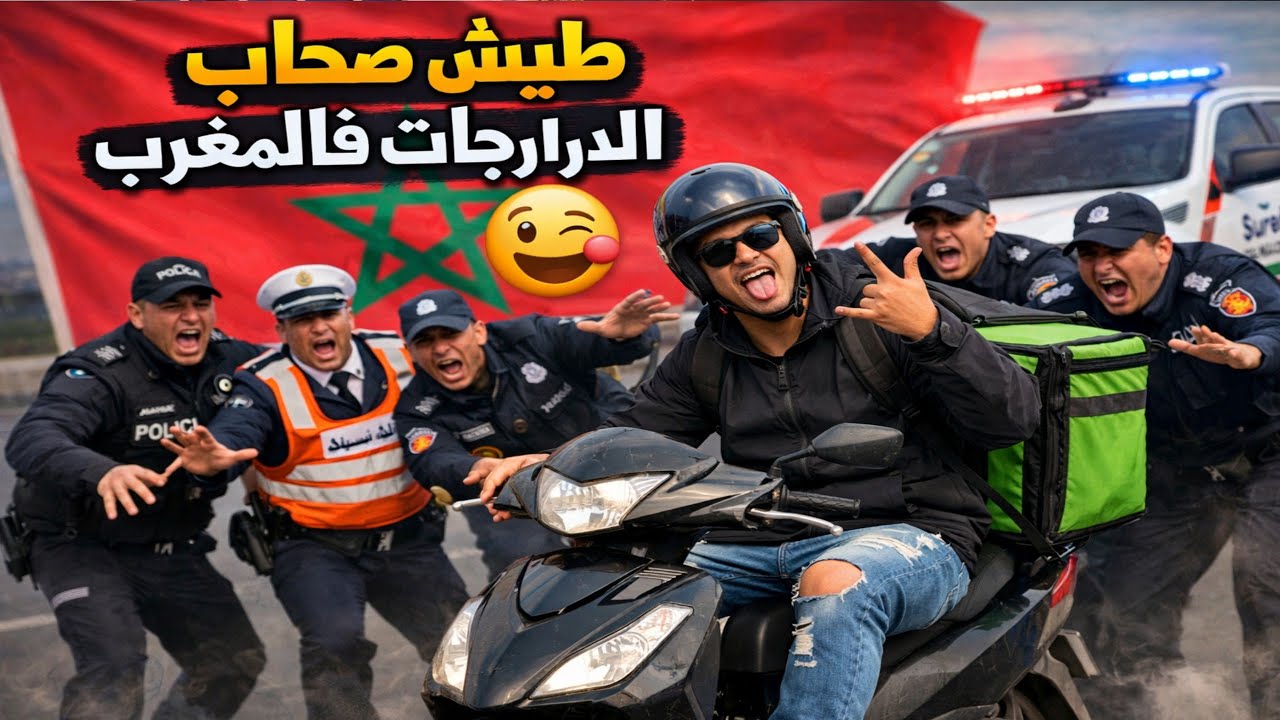 خطير هادشي🚨طيش اصحاب الدراجات وهاشنو وقع لمول موطور غلوفو في حادث مع كاميو فعين السبع