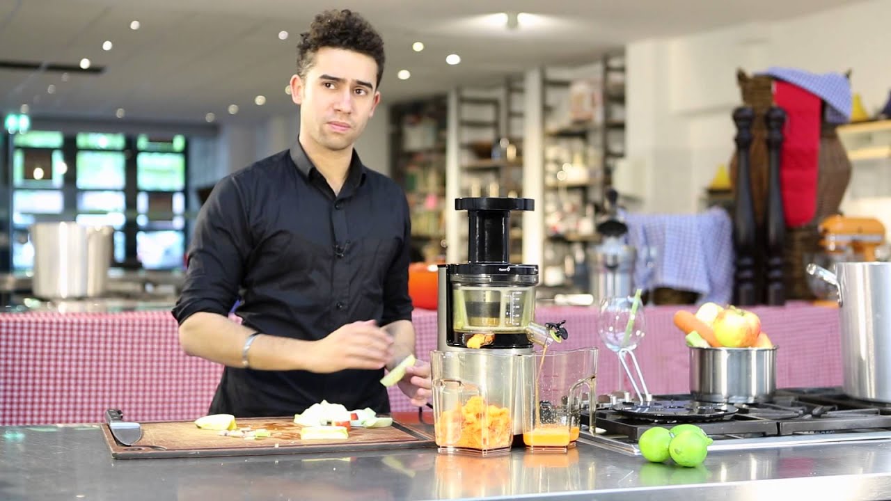 Slowjuicer sapjes maken met Orfeo | Kookpunt