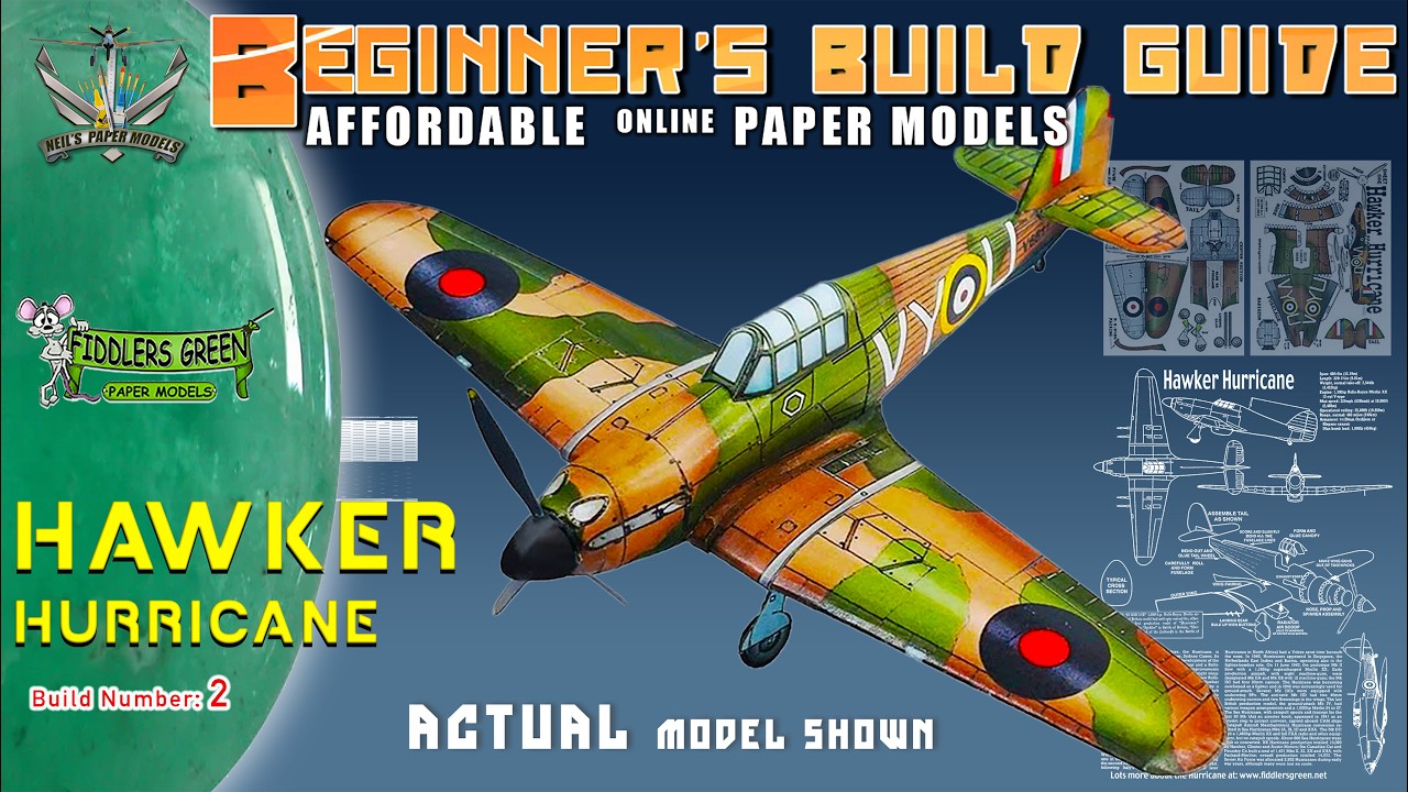 BEGINNERS GUIDE - HOW TO BUILD FIDDLERS GREEN MODEL   HAWKER HURRICANE