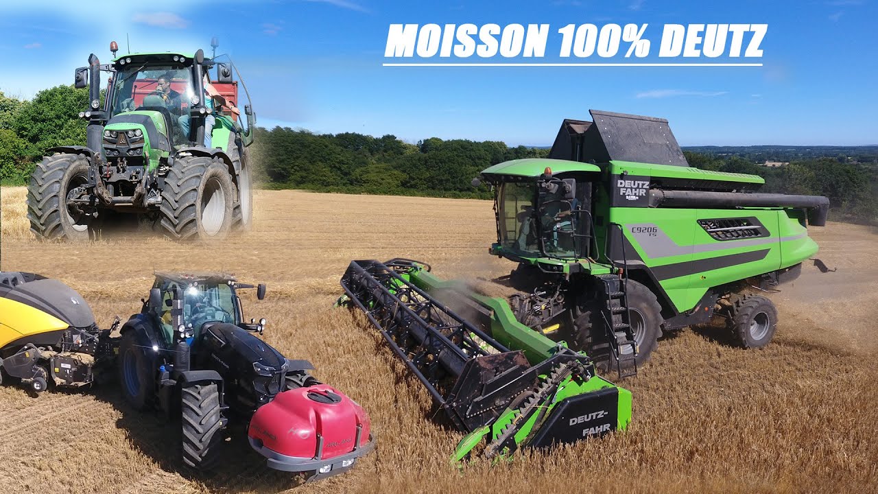 😮 UNIQUE DEUTZ C9206 TS EN COTES D'ARMOR -  MOISSON 100% DEUTZ FAHR 🌾