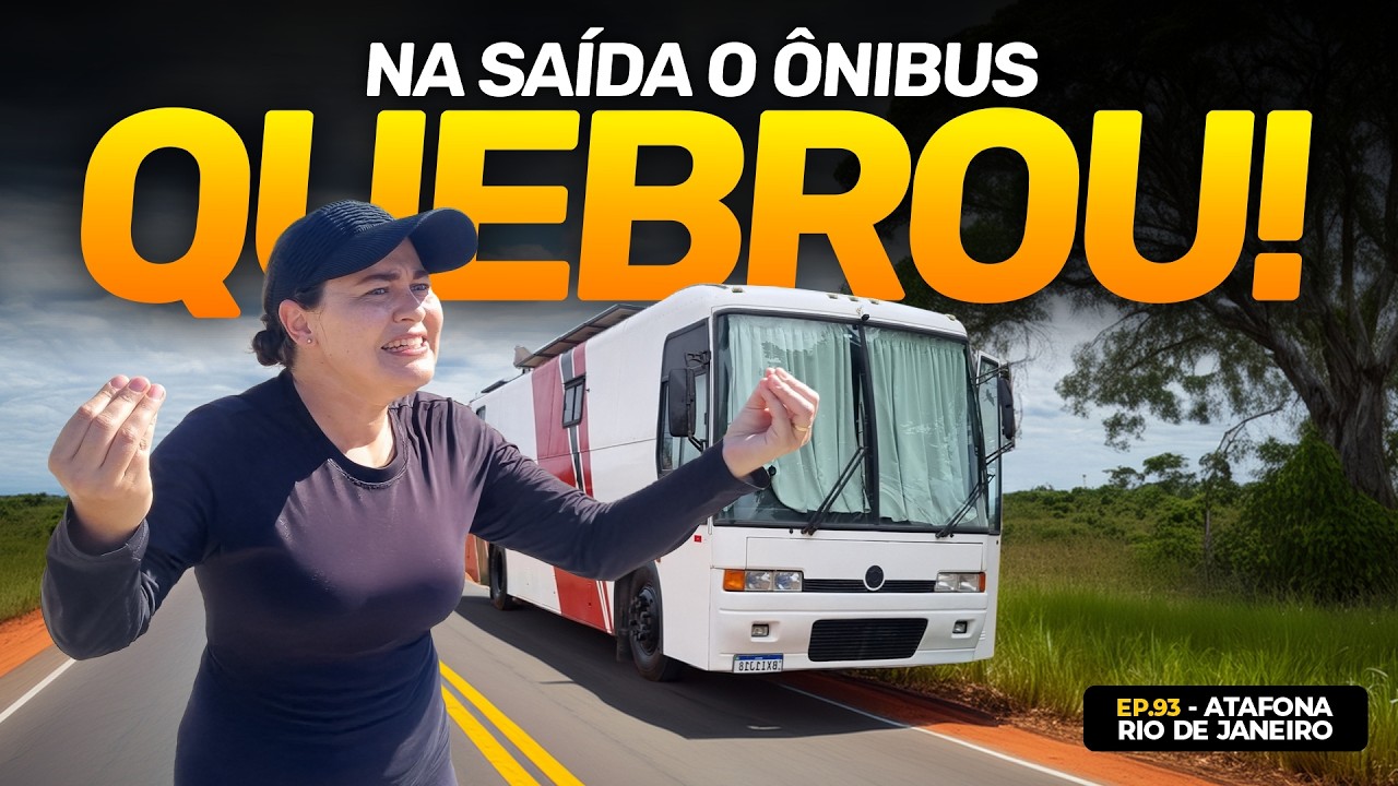 Não podemos mais seguir viagem com o motorhome! O ÔNIBUS QUEBROU em Atafona no Rio de Janeiro