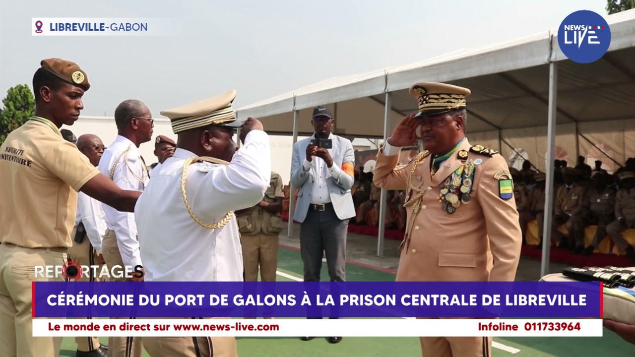 [#reportage] : Cérémonie du port de galons à la prison centrale de Libreville