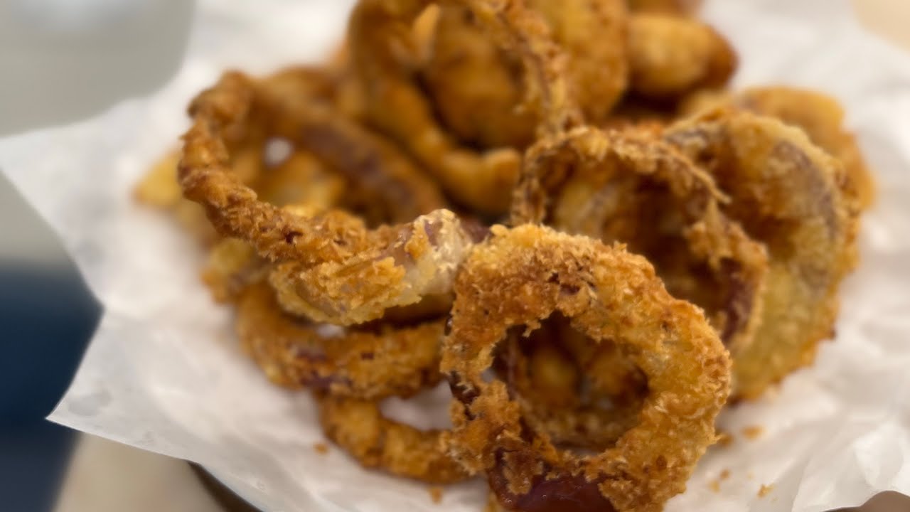 😋Yummy Crispy Cheese Onion Rings & Onion Rings 🧅嘎嘎脆的芝士洋葱圈和洋葱圈