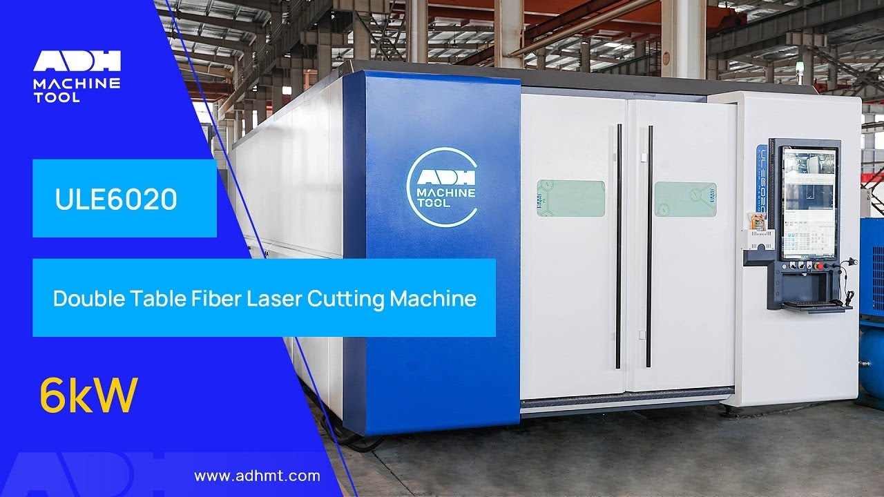 Двухстоловый волоконно-лазерный станок для резки оцинкованных листов ULE6020 мощностью 6 кВт