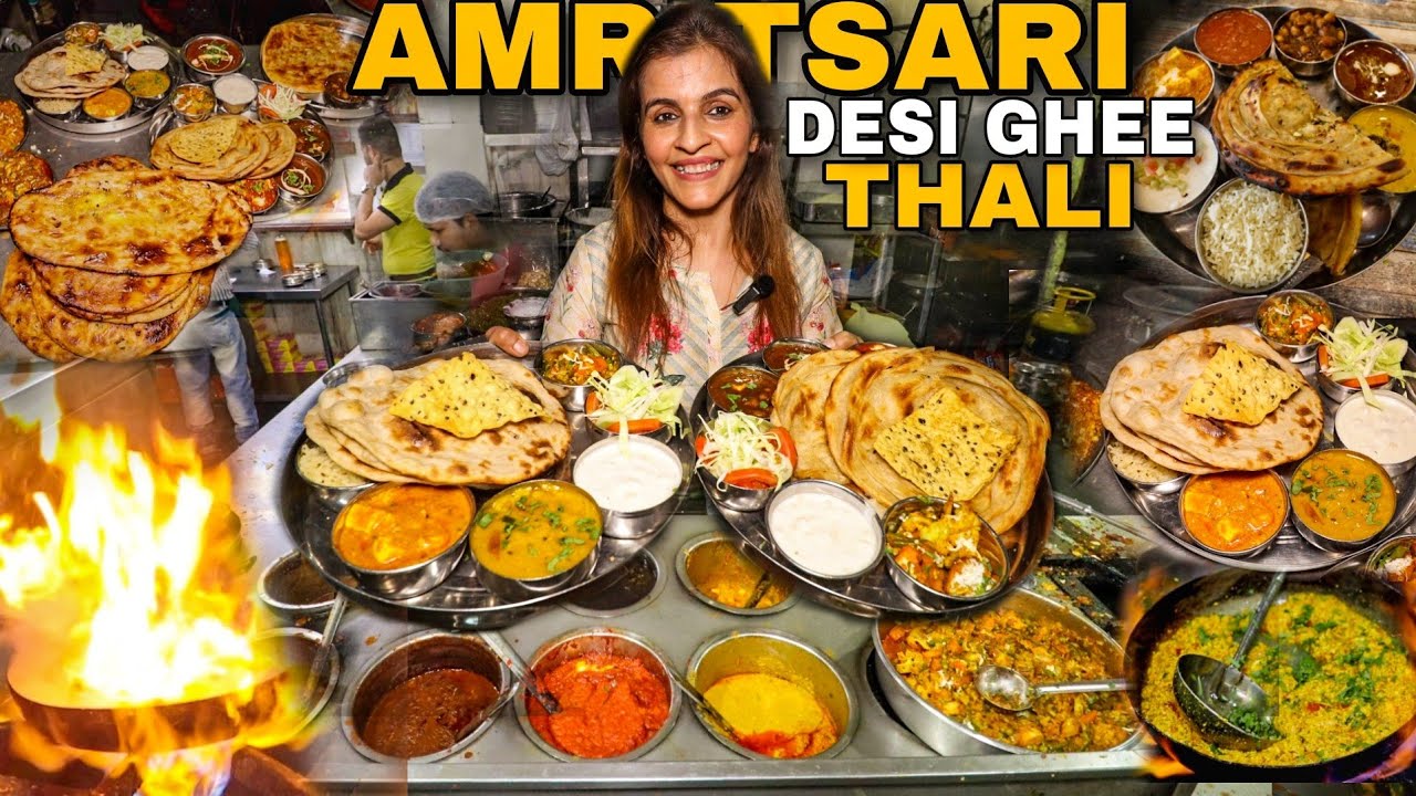 100 Years Old Punjabi Dhabha |Special Desi Ghee Thali | Brothers Dhabha | Street Food Amritsar
