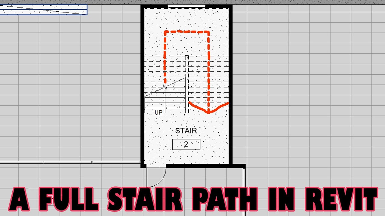 Stair Path Arrow Revit