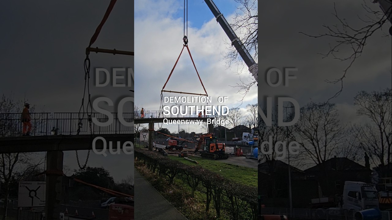Demolition of Southend Queensway Bridge