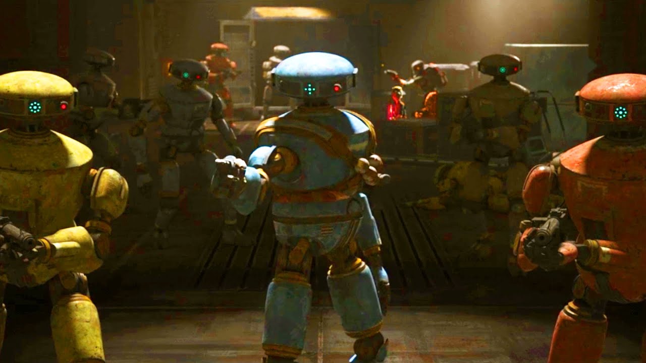 The Bad Batch and Gungi vs Vanguard Axis' Droids | Star Wars: The Bad Batch Season 2