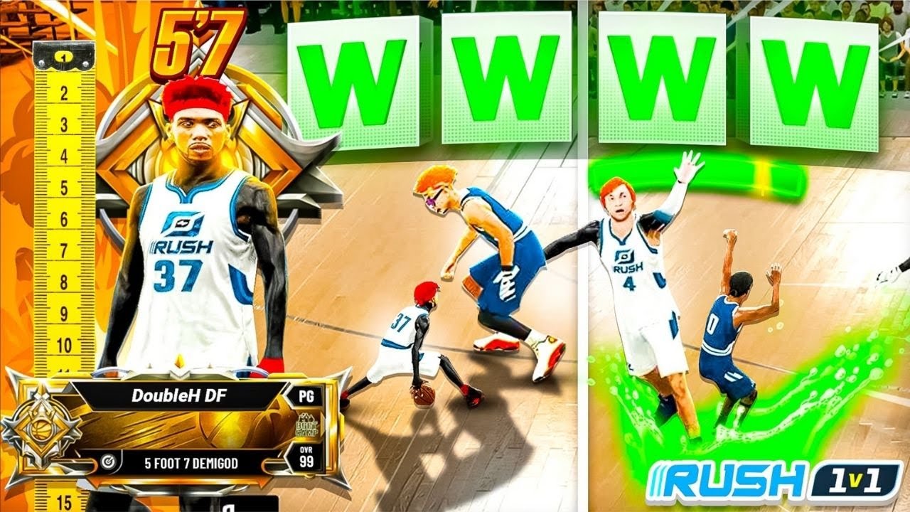 I WON 1V1 RUSH on a LEGEND 5'7 SHARPSHOOTER in NBA2K! *RAGE WARNING*