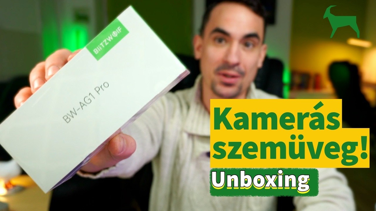 Unboxing-perverzió deluxe: BlitzWolf BW-AG1 Pro okosszemcsi